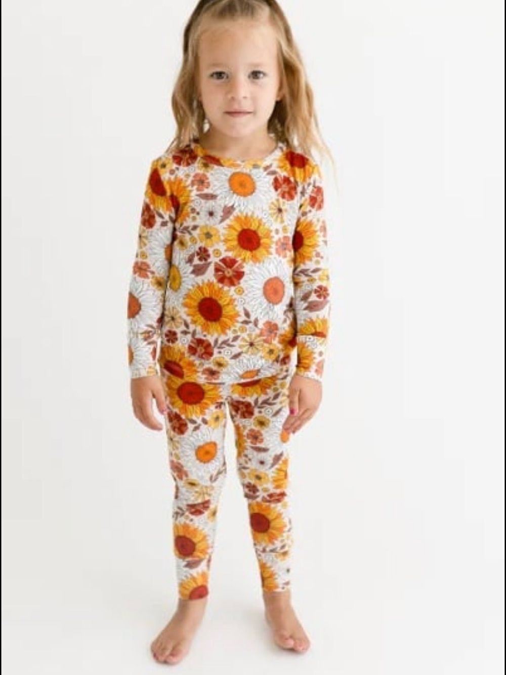 Posh Peanut Goldie Long Sleeve Pajama Set Sz 10/12Y